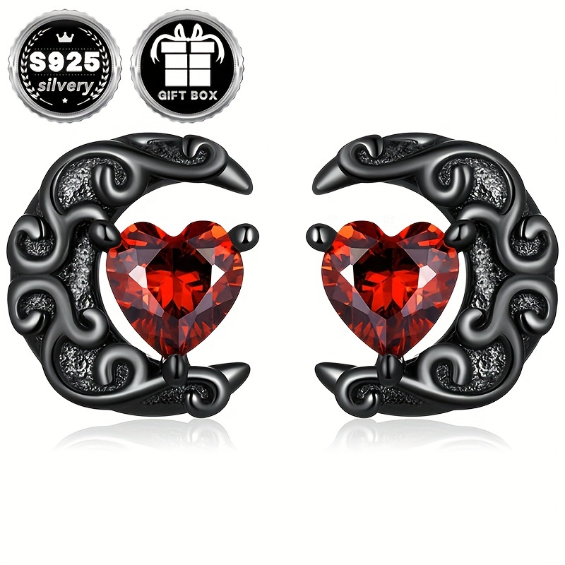 Low Allergy Dark Night Earrings Gothic Halloween Party Earrings