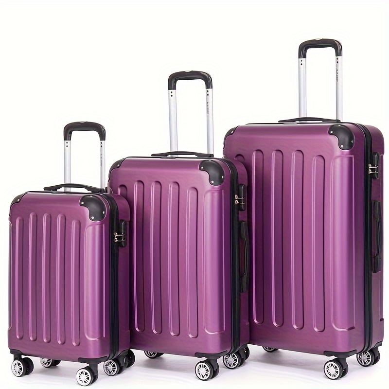 Travel Luggage Set Spinner Suitcases Password Lock Hard - Temu