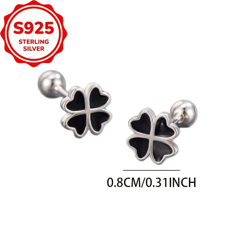 2pcs Women's Four-Leaf Clover Stud Earrings Set — Holiday Gift