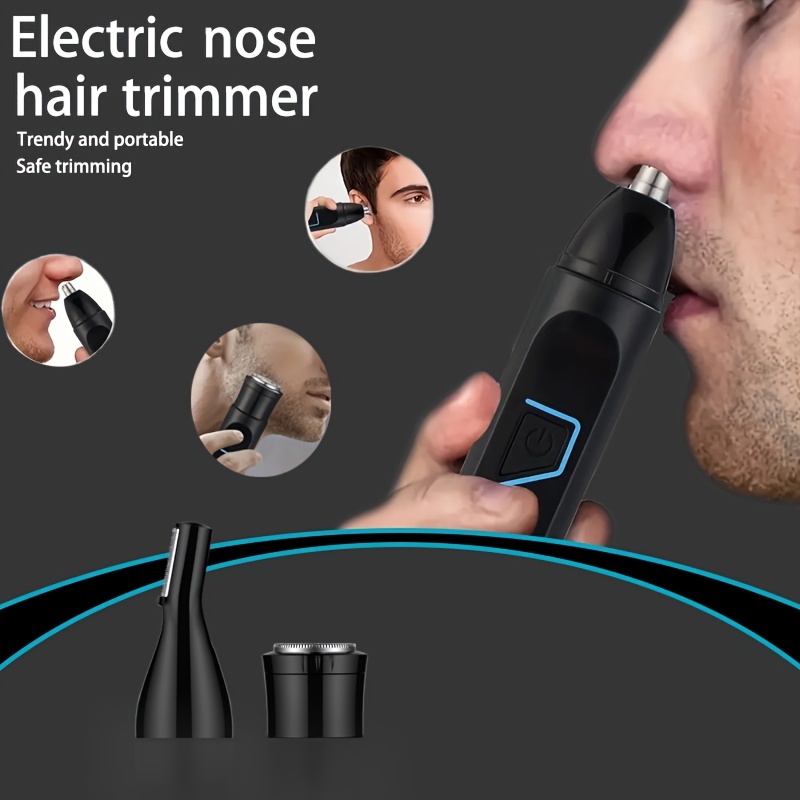 3 in 1 mens electric grooming kit nose ear hair trimmer eyebrow shaper usb rechargeable lithium battery abs material ideal gift for him usb rechargeable groomer   usb charging feature nose hair trimme Product details 8