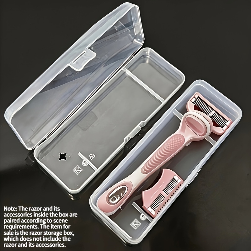 TEMU 2pcs Toiletry Pouches, Lightweight, Dust-proof Compact Storage Suitable For Travel Shaving Knife Storage, Ideal Companion For Travel, Camping,