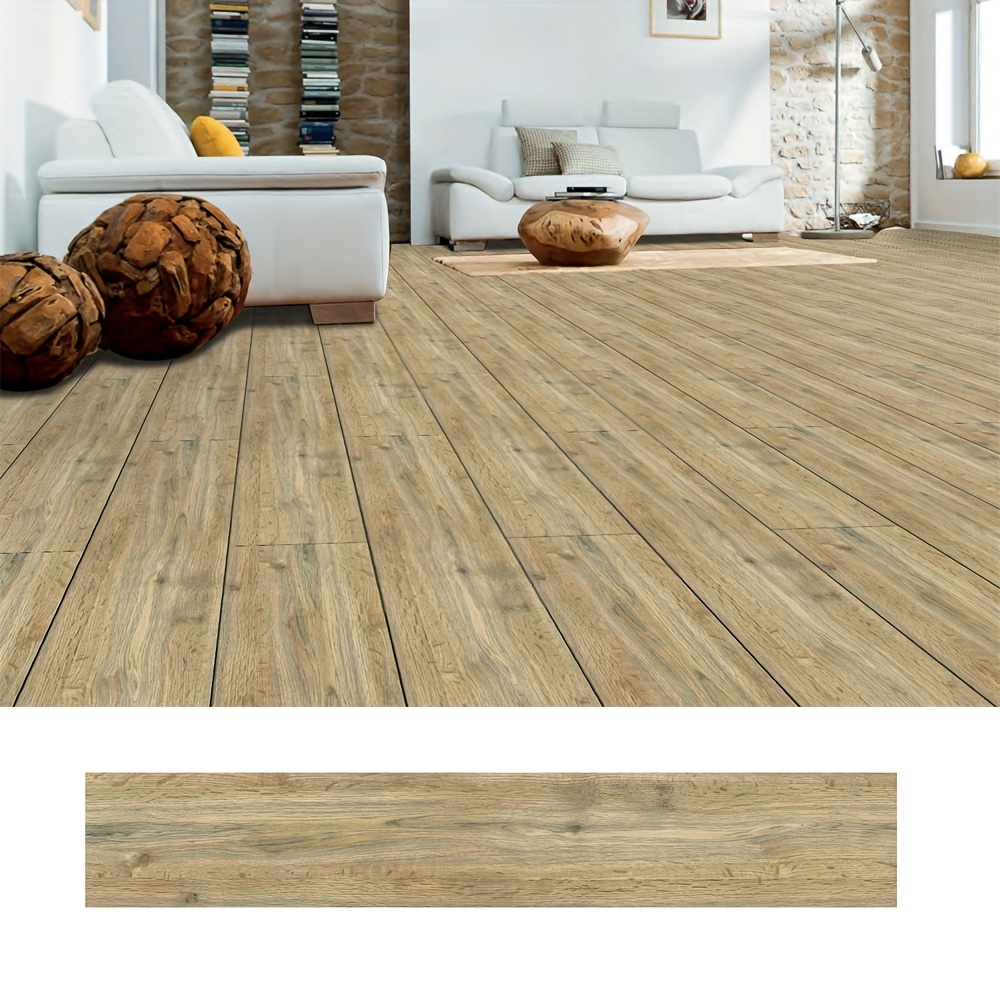 self   wood grain pvc vinyl floor tiles realistic wood with peel stick installation waterproof laminated surface diy friendly for bedroom living room kitchens     wood planks