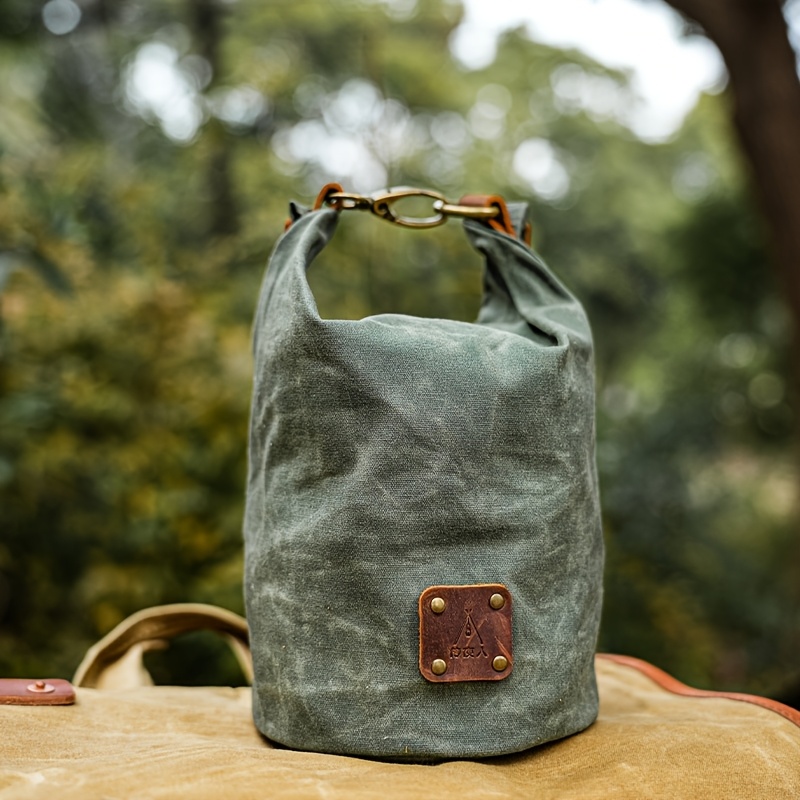 Oil Wax Canvas Outdoor Camping Multifunctional Tool Organizer Bag