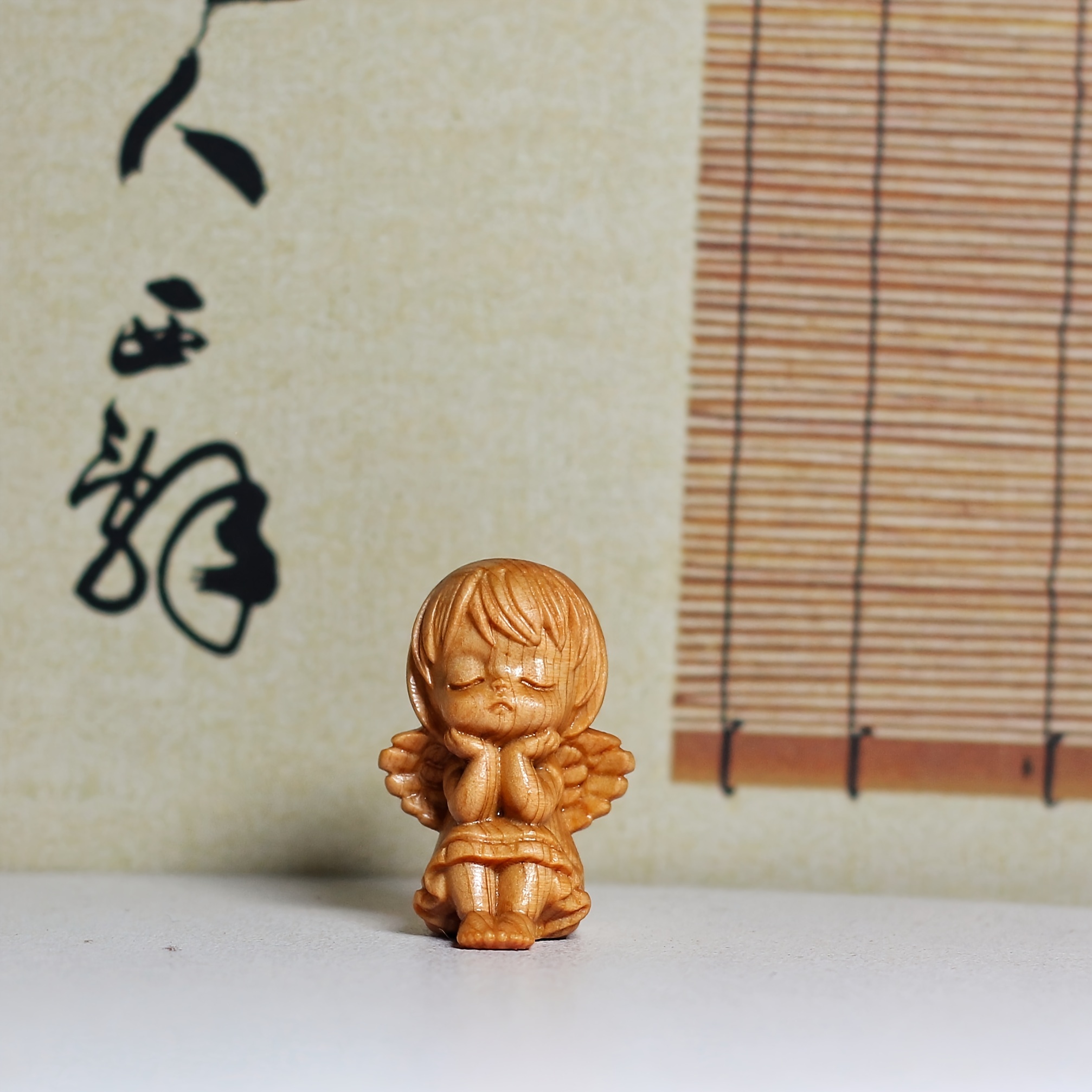 Image of Pine Wood Figurine - Perfect Christmas Gift & Decor For Any Room For Christmas,halloween Decorations,fall Home Decor Collectible Figurines