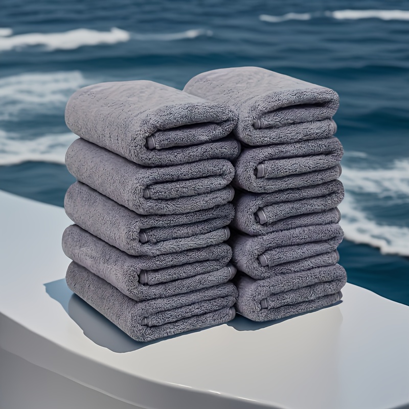 1pc, Extra Thick Towel Bath Towel Washcloth Square Towel, Super Soft and Highly Absorbent Towel, for Bathroom, Gym, Shower, Hotel, Spa, Ideal Home Supplies, Fitness Essentials, Suitable for Home, Outdoor, RV, Back to School, as a gift