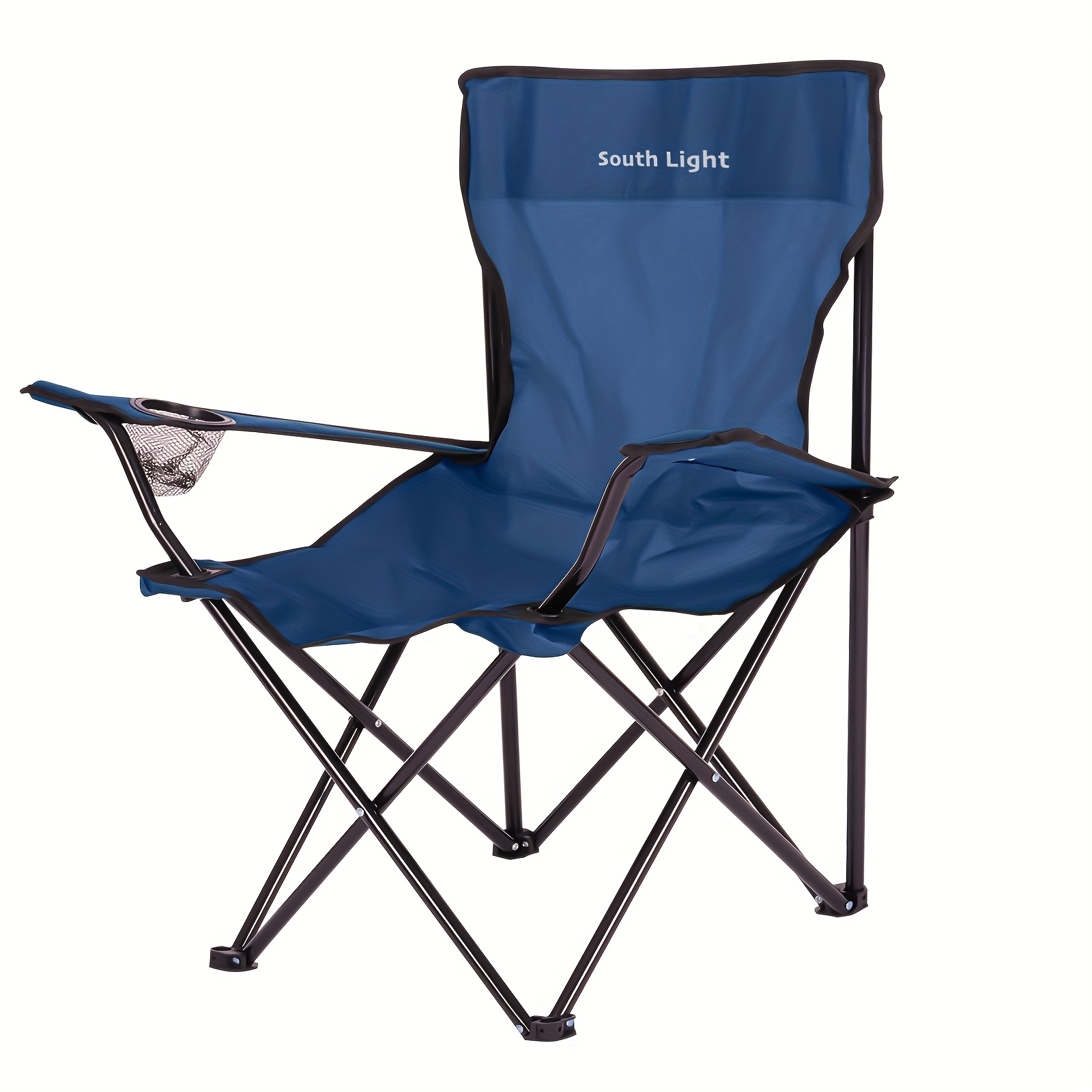 TEMU Outdoor Chair Folding Chair, Lightweight, Weight Capacity 100kg Camping Chair, Solo Camping, Leisure, Chair, Outdoor, Compact, 3 Colors, With