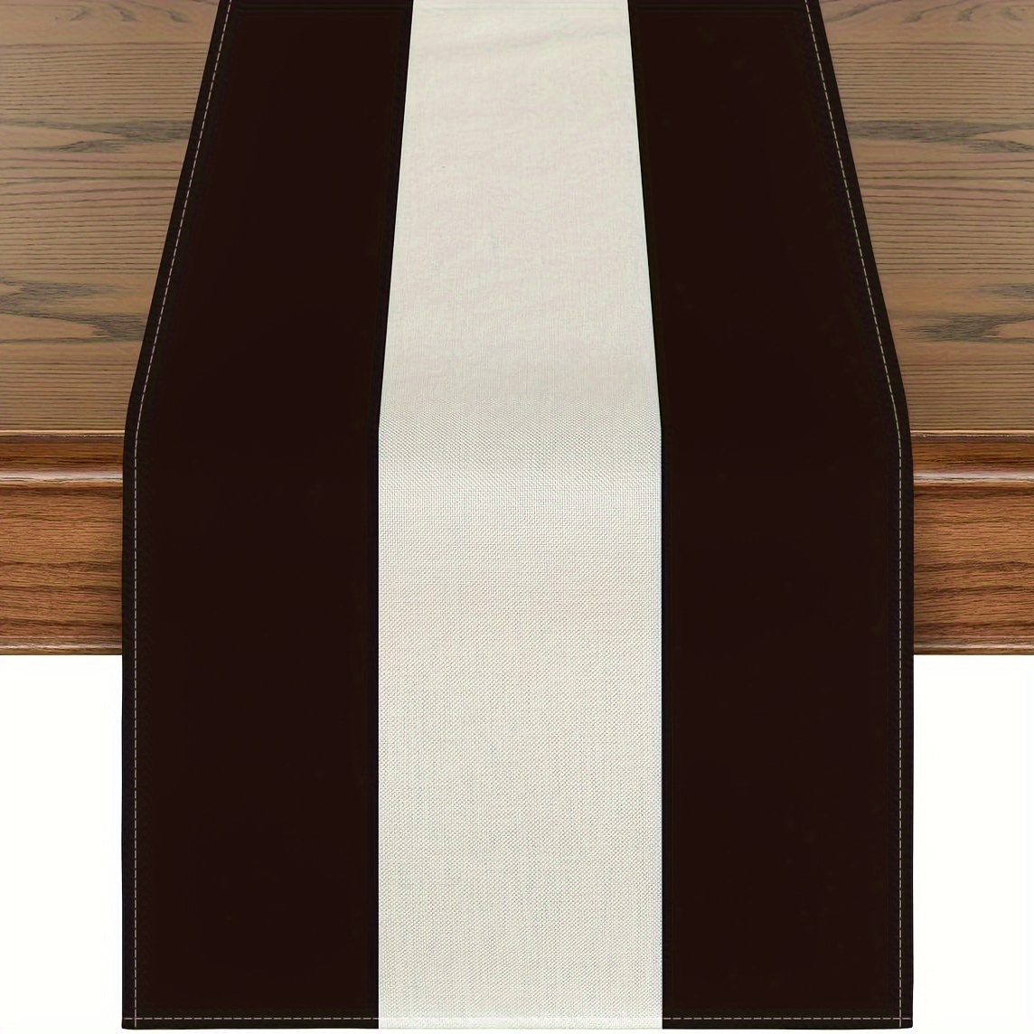 

1pc Table Runner, Black White Stripes Halloween Table Runner, Classic Modern Party Kitchen Dining Table Decoration For Home Decor, 13x48/13x72/13x108/inch, Home Supplies
