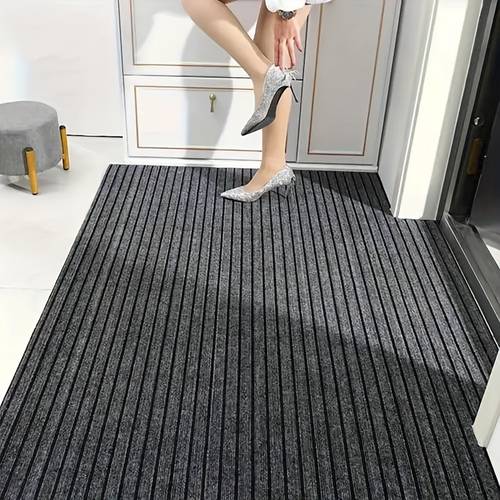 a dark gray large size carpet mat 80 90 110 120 inches for entryway living room kitchen and bathroom universal carpet non slip durable cuttable