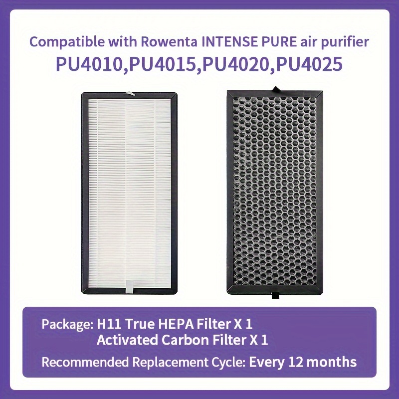 2pcs replacement true hepa filter kit compatible with