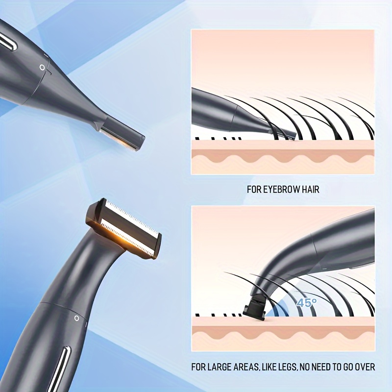 Body shaver, 4-in-1 electric hair remover, suitable for both men and women, multifunctional body and face shaver for women, trimmer for Men's private parts, armpits and legs, a holiday gift for her