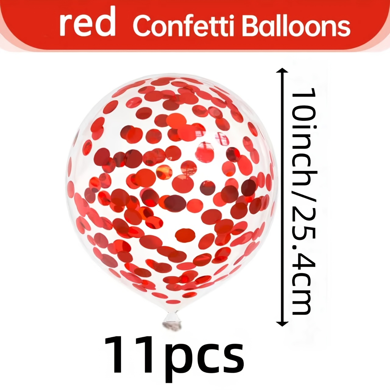 TEMU 11 ballons en latex à rouges, contenant des rouges, utilisés pour la décoration de de diplôme, fiançailles, enterrement de vie de fille, fête