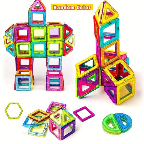 large stem magnetic building blocks set educational diy construction toys colorful magnet tiles for perfect gift for birthdays halloween christmas