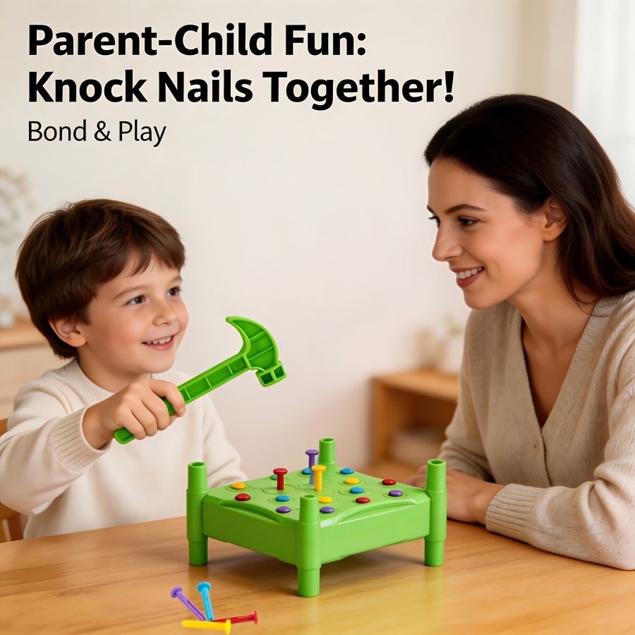 Children's Colorful Nail Tapping Table Educational Toy