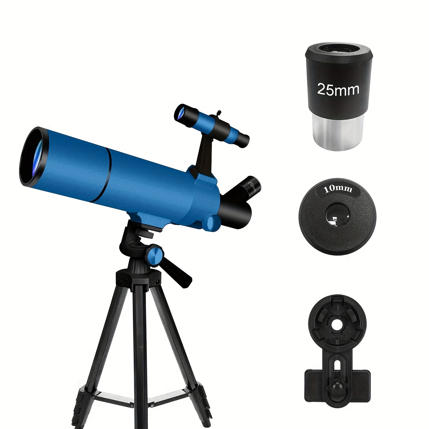 Image of 80mm Hd Telescope For Adults, 500mm Length, 150x Zoom Refractor, With Stable Tripod And Phone Adapter, Bonus Backpack And Fun Stickers, Perfect Christmas And New Year Gift For Astronomy Lovers And