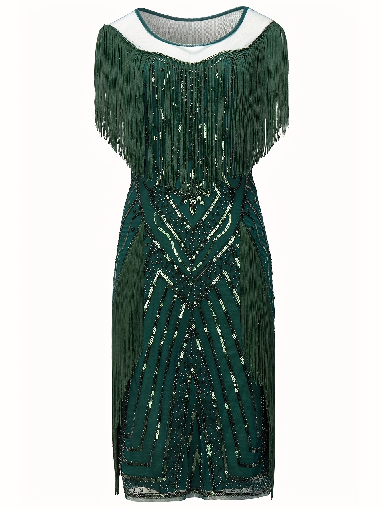 sachin and babi light blue dress 1920s Emerald Green Metallic Gown – Annie's Ibiza Online main image 0