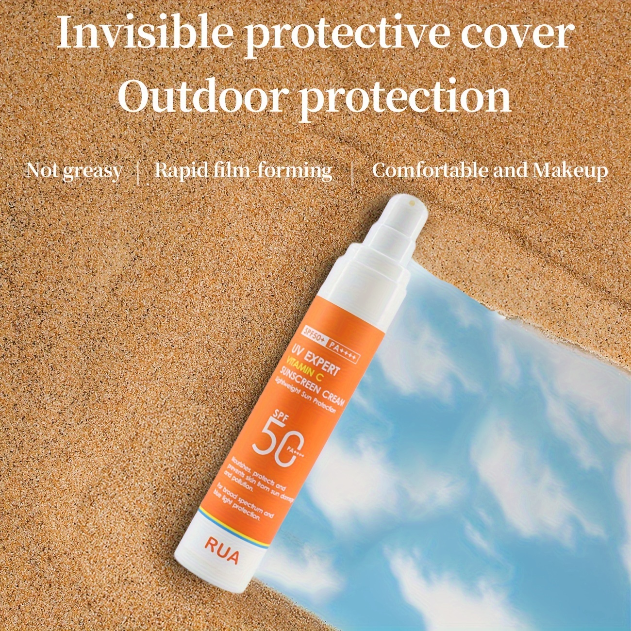 vitamin c sunscreen for face and body non greasy sweat water resistant ideal for outdoor activities on   Product details 4