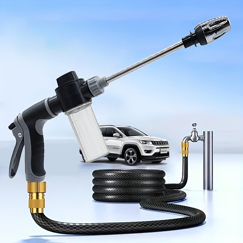Foam nozzle sprayer for exterior vehicle cleaning