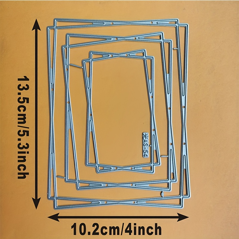 TEMU 1 Creative Rectangular Frame Craft Metal Cutting Mold, Flower Cutting Mold Suitable For Birthdays, Weddings, Valentine's Day Gifts, Decorative
