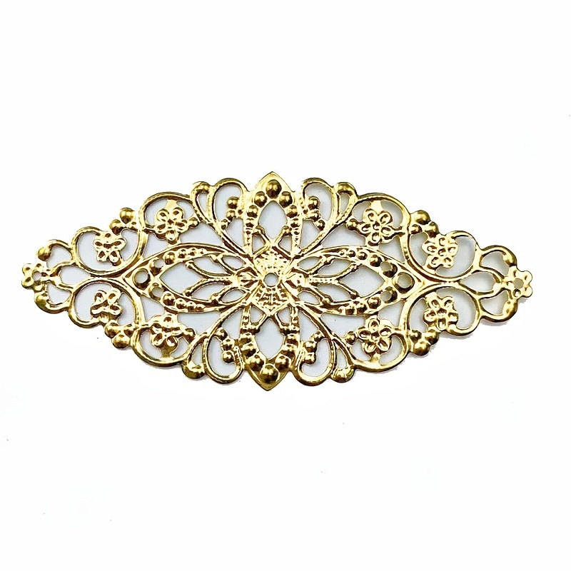TEMU 10 pz Decorazioni Metalliche Vintage Grandi a Forma in , Stampaggi Ovali Grandi per Creazione di Gioielli, Accessori per Capelli Fai da Te,