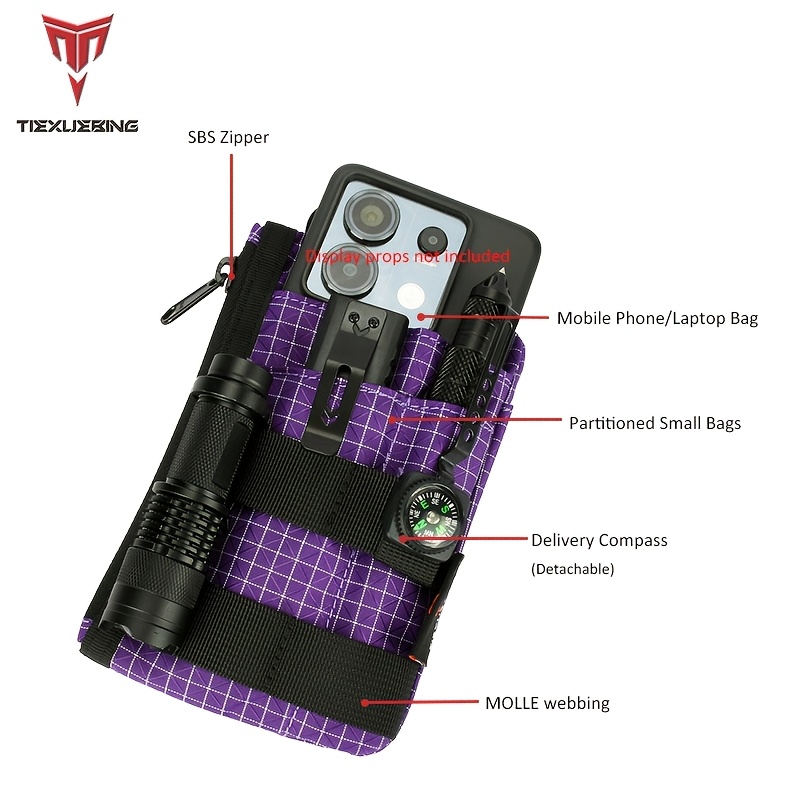 EDC Pouch Pocket Organizer with Multiple Pockets