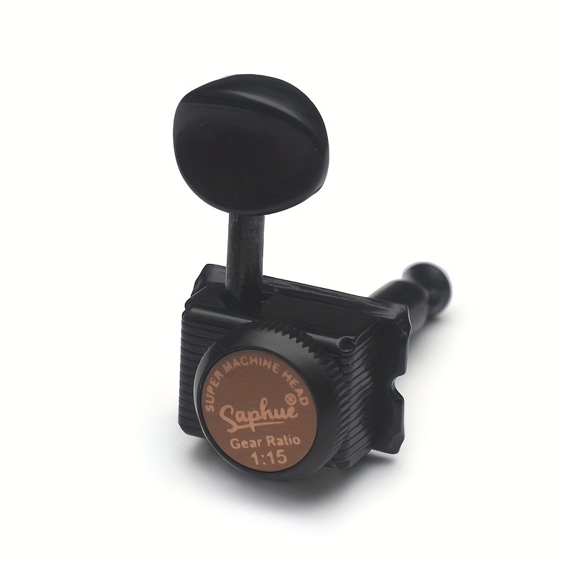 [Vintage Guitar Locking Tuners] SAPHUE 6pcs Chrome Inline Guitar Locking Tuners - Vintage Style, Easy Install, for ST & TL Electric/Folk/Acoustic Guitars