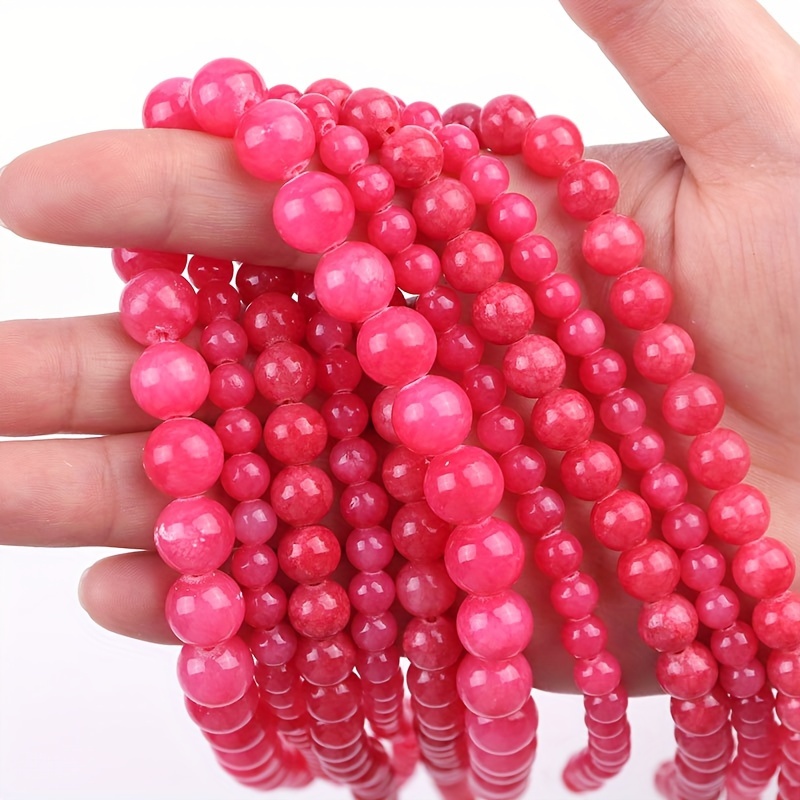 

[customer ] High-quality Natural Pink Persian Beads 6/8/10mm - Round Spacer Beads For Making, Stone Crafting Supplies For Bracelets & Necklaces - Gift For Men And Women