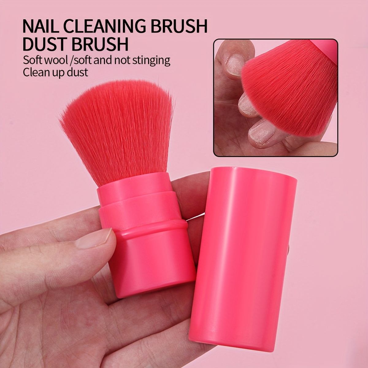 Image of Loose Brush Authentic Soft Hair Portable Retractable Foundation Setting Brush Super Soft Powder Free Blush Brush Individual Package Single Makeup Brush