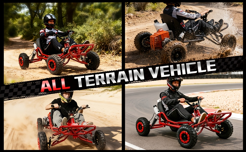 adult go-karts and   off- -karts, 6-inch off-road tires, rear disc brakes Product details 17