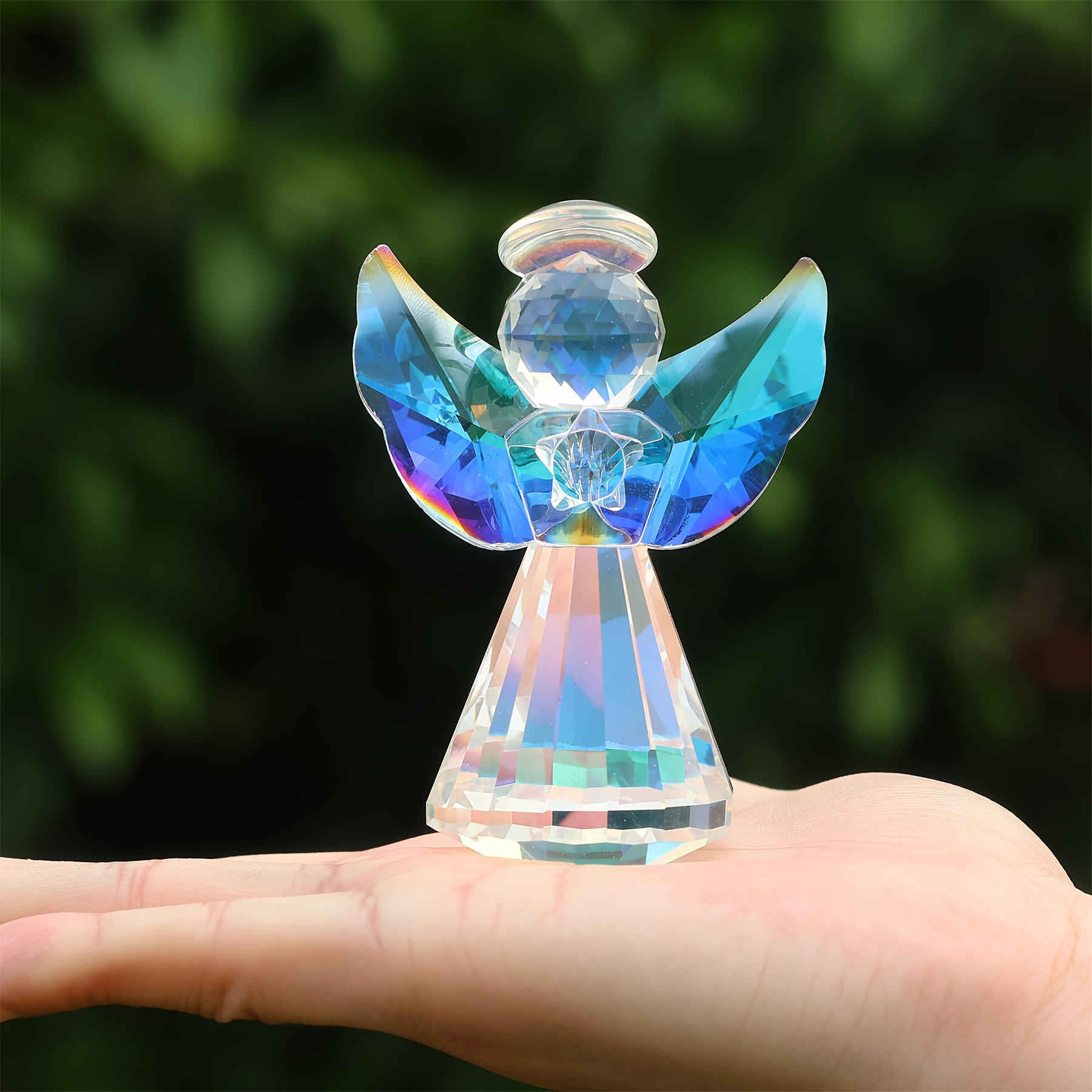 G.E.M. 神風 フィギュア 傘付き 約20cm 1pc colorful glass angel statue crystal prism perfect - Temu