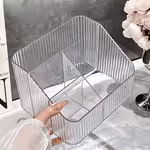 1pc 3-Compartment/4-Compartment Multifunctional Transparent Drawer Organizer Set, Cosmetic Storage Box, Desktop Storage Container, Suitable for Beauty Products, Office Stationery Storage, Home Desk and Drawer Organization, Home Desktop and DrawerOpen in new tab.