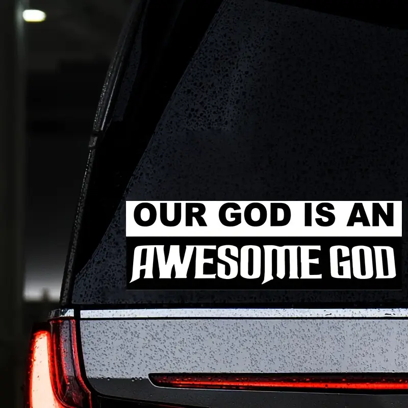 In God We Trust Script Window Decal Sticker – Custom Sticker Shop - Foto 11