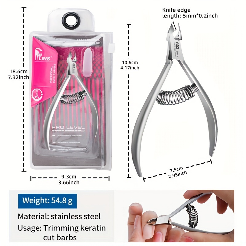 Image of 1 Piece Of Ukrainian-style Stainless Steel Silvery Dead Skin Pliers For Trimming Dead Skin And Thorns On Hands And Feet, Trimming Nails, Professional Cuticle Cutter, Stainless Steel Cuticle Trimmer