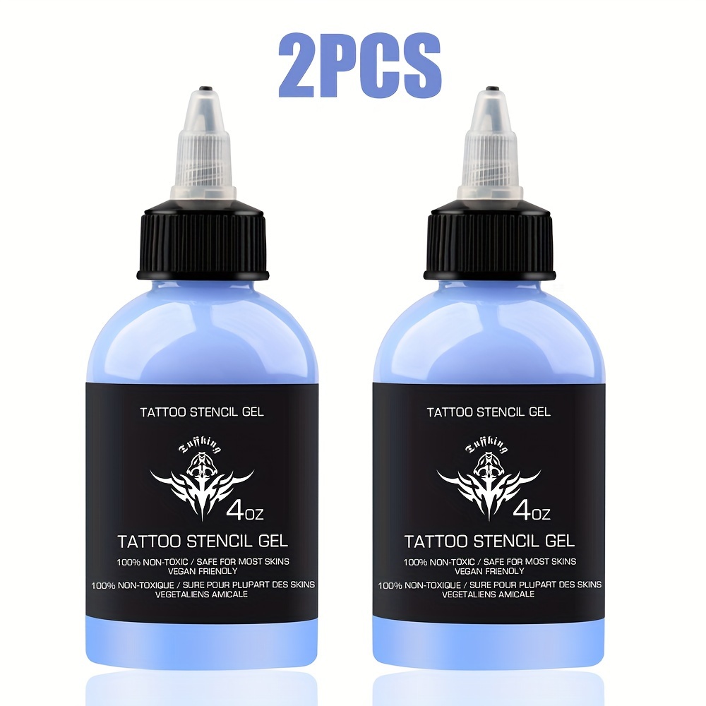 EZ Professional Tattoo Transfer Cream Gel Bottled 4oz Tattoo Art Stencil  Use Cosmetic Tattoo Supplies