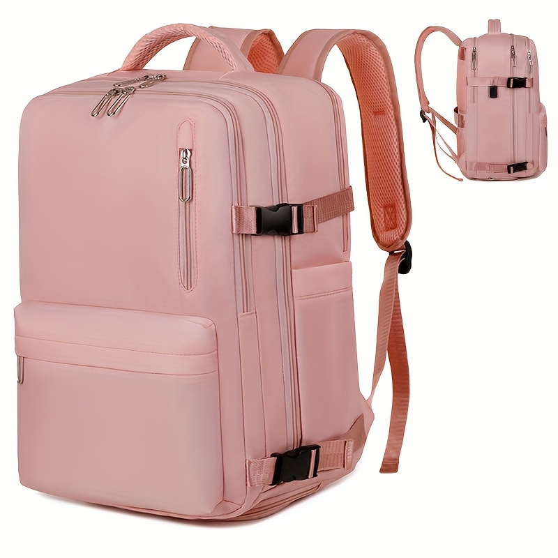 Alternative view of Maleta de viaje con gran capacidad, color sólido, compartimento independiente para zapatos, mochila…