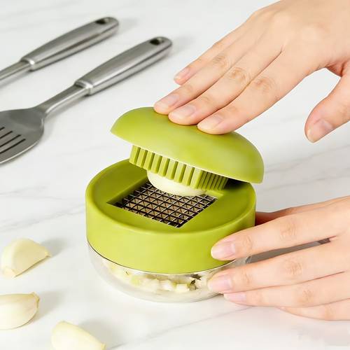 1pc multifunctional stainless steel garlic manual garlic mincer slicer grater kitchen tool kitchen gadget for truck