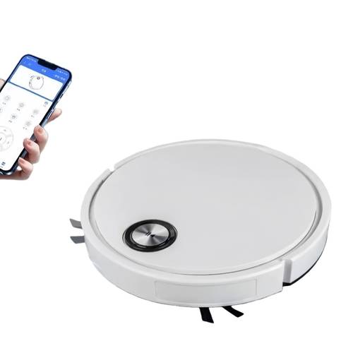 item picture smart wireless robot vacuum cleaner all in one sweep and mop multifunctional dry and wet floor cleaning automatic obstacle avoidance spot mode app and remote control of pet hair and dust ultra thin design reaching under sofas b