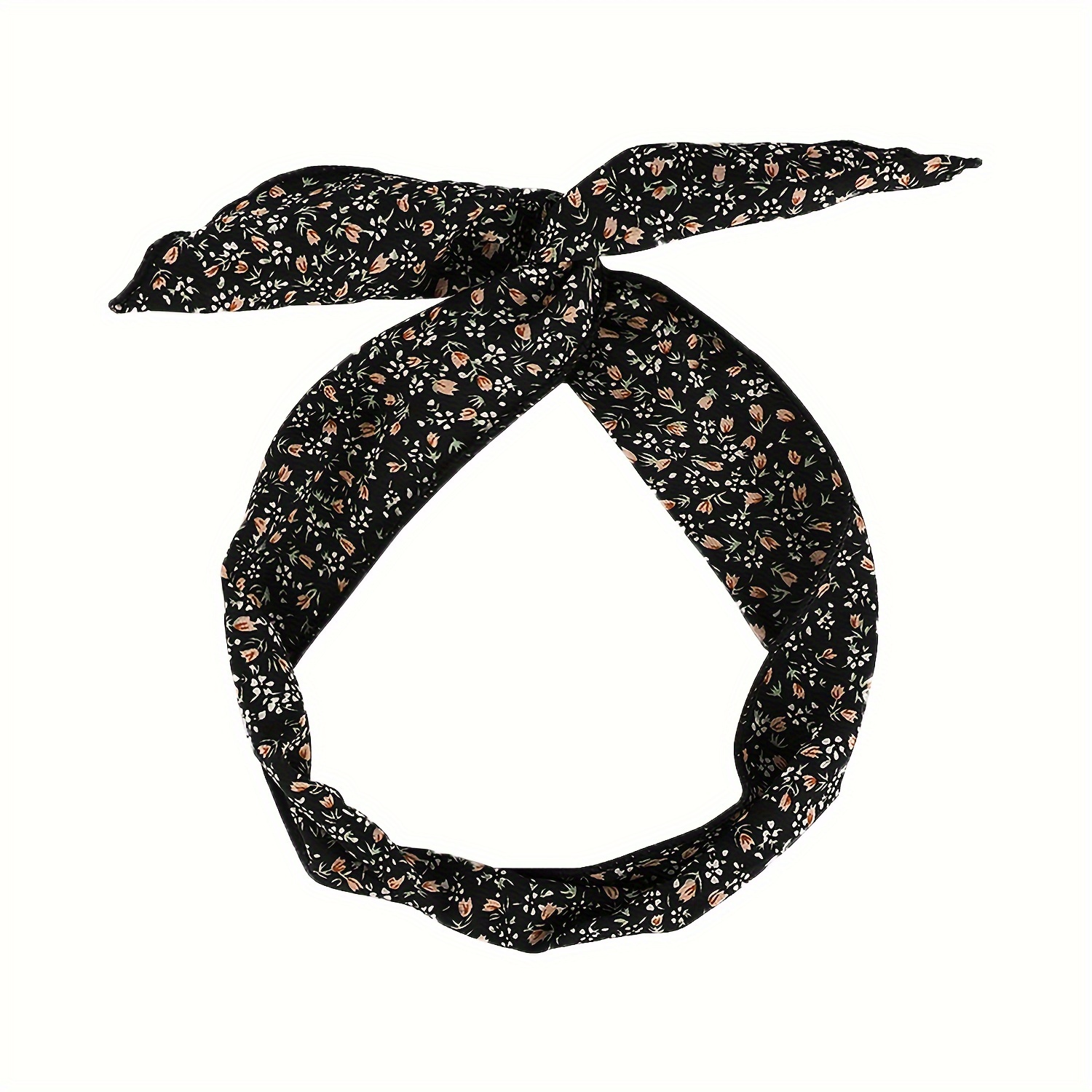 Floral Headband With Soft Rabbit Ears Turban Headband Headwear Elastic Headwear Hair Band Hair Additions For Running Sports Yoga Stylish Hair Accessory For Any Occasion