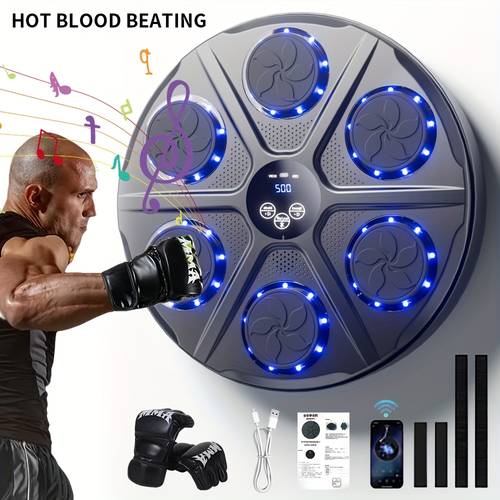 equipment for adult and training including a wall mounted boxing machine for home use a smart wireless music boxing machine and boxing training gear suitable for indoor and gym environments
