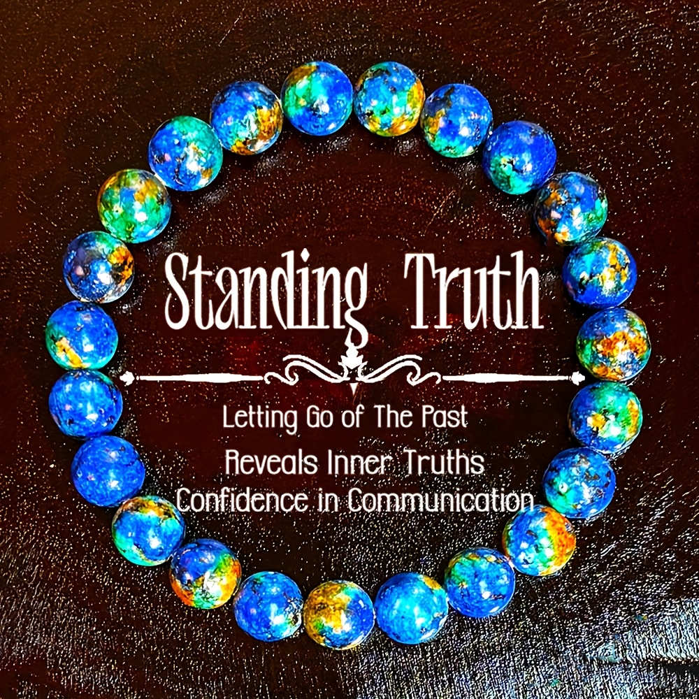 TEMU Phoenix Lapis Beaded Bracelet Is Suitable For Men And Women To And Is A Gift For Family