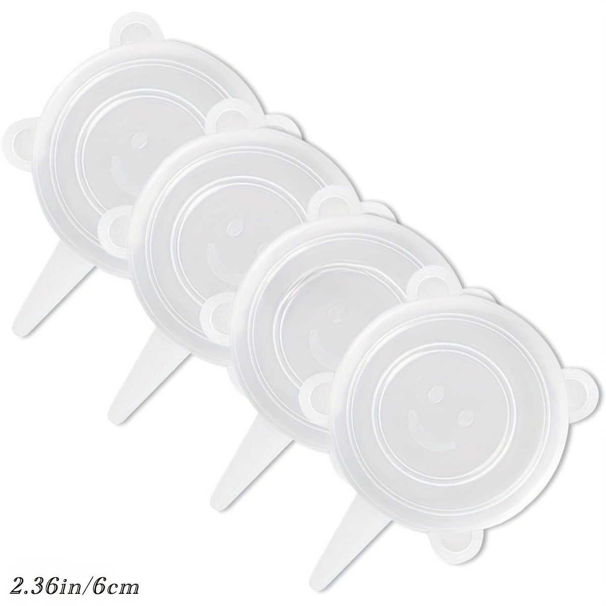 4--grade Silicone Elastic Lids Of Size, Reusable And Anti-deformation, Fruit Preservation, Expandable Food Storage Lids | Pet Canned Food Preservation, Sizes