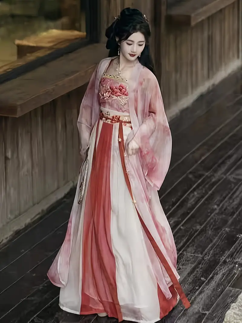 light pink embroidered large sleeve womens hanfu half length - Temu Kuwait light pink embroidered large sleeve womens hanfu half length - Temu Kuwait