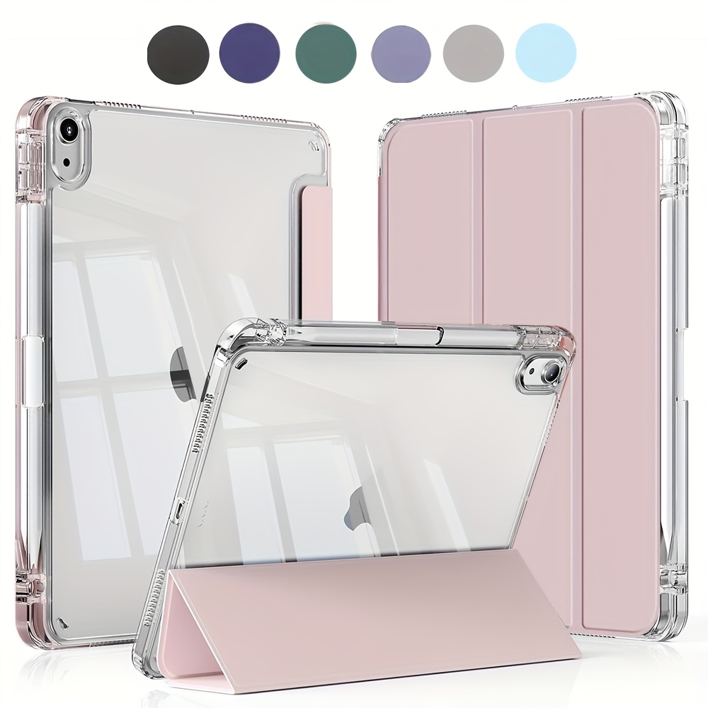 TEMU Étui intelligent pour iPad (A16) 27,94 cm 2025 avec porte-stylet - Mise en /sortie de automatique, coque légère en acrylique, antidérapant, aux