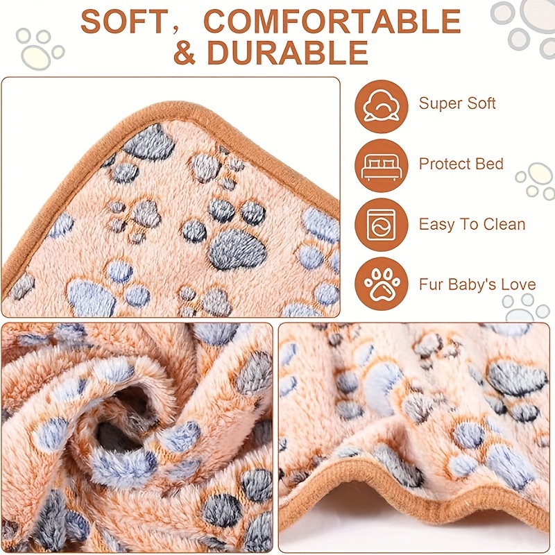 1/3pcs dog fleece Washable blanket-pet cheap blanket-paw blankets for indoor cats-kitten&puppy essentials-small throw blankets-dog towel-for Large Medium Small dogs-for couch&crate&bed-for Rabbit, Hamster, Guinea-cage liner-stuff-accessories-gifts