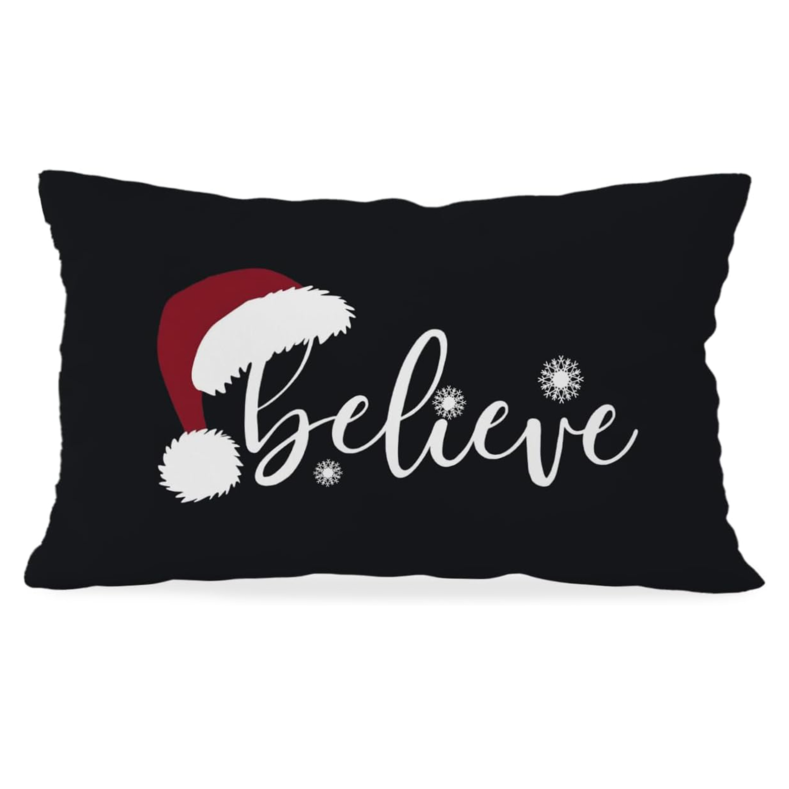 TEMU 1pc, Christmas Pillow Covers, Christmas Pillow Covers 12x20, Christmas Pillows Decorative Throw Pillows, Christmas Pillows For Couch, Black