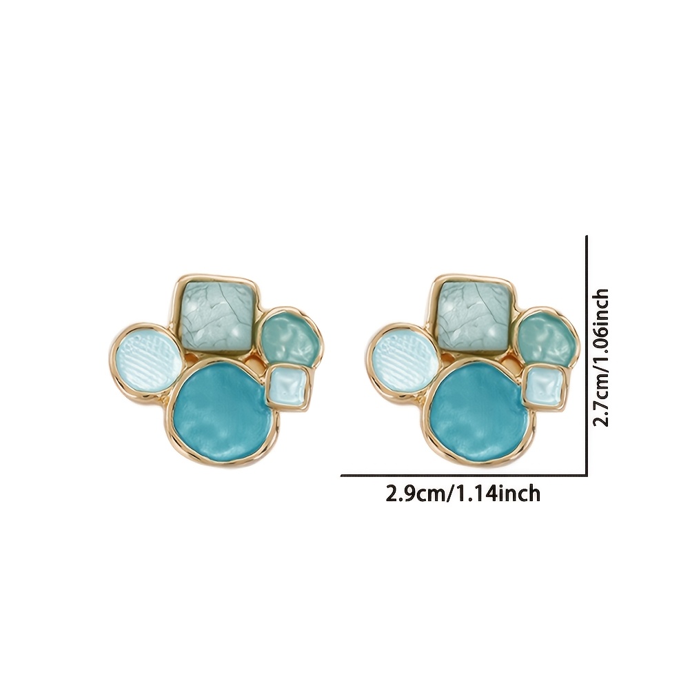 TEMU 1 Pair Of Women's Button Cufflinks Set, Shirt Cufflink Set, Fashionable And Simple , Electroplated Kc Golden, Suitable For Daily Wear, Balls,