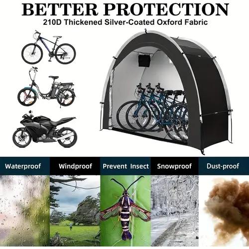 bike storage shed tent outdoor portable bicycle storage sheds with 210d oxford fabric pu4000 waterproof for 2 bike covers shelter for motorcycle bike storage garden tools lawn mower storage