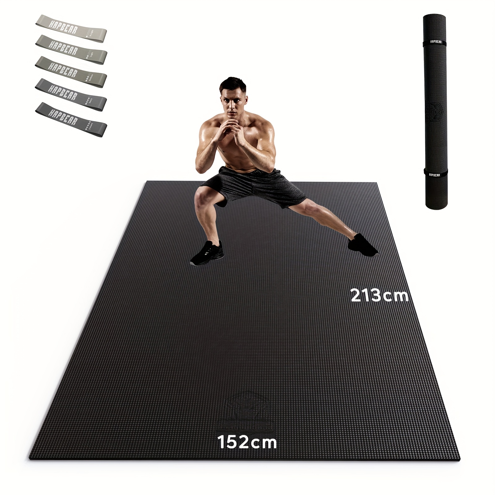 Image of Extra Large Exercise Mat- 122 X 183 Cm-183 X 274cm, Non-slip, , Thick Workout Mats For Home Gym Flooring Cardio, Yoga Mats For Fitness, High-density Exercise Mat, An Christmas Gift