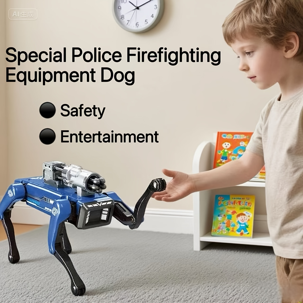  want to have a multifunctional intelligent mechanical dog? special police firefighting mechanical dog! and easy , music programming, spray fire fighting, mechanical arm, and launch functions are all at will. the combination of security and entertainment is a in the intelligent security . as a companion toy for children, it them feel a sense of technology, , Product details 0