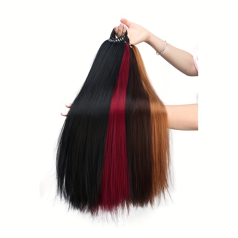 womens   straight synthetic ponytail extension with elastic hair tie versatile   long ponytail for all hair types ideal for daily wear and special occasions details 6