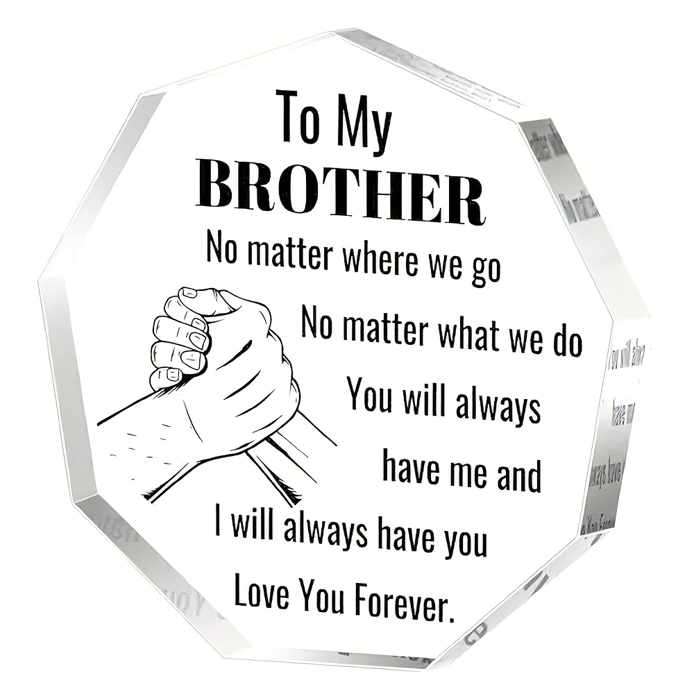 TEMU Exquisite Transparent Acrylic Plaque - Perfect Souvenir For , , Ideal For Birthdays, Christmas, Thanksgiving & More Living Room Decor Home Decor